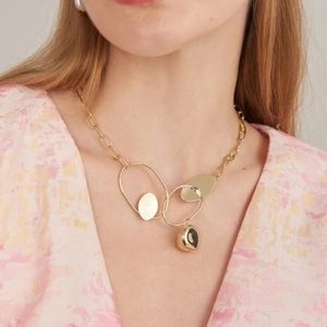 Unique abstract artsy necklace dainty